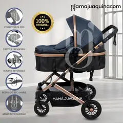 Baby - Coche Moisés Travel System «MILLION COMFORT» Edición Limitada Blue