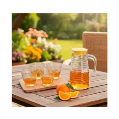 OTTOWARE - Set De Jarra Con Vasos De Vidrio