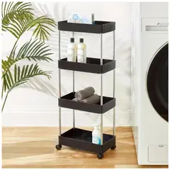 INSPIRA MARKET - Estante Carrito para Almacenamiento 4 Niveles Multiusos color Aleatorio