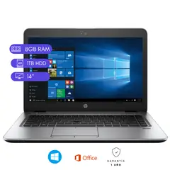 HP - Laptop reacondicionada EliteBook 840 G4 Core i7 8va Gen 8GB RAM 1TB HDD
