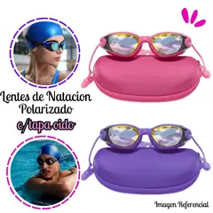 GENERICO - Lentes de Natación con Estuche Proteccion UV - RM