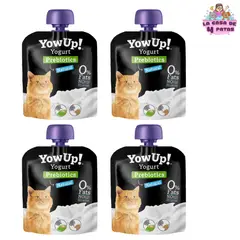 YOWUP - Yogurt Yow Up! para gatos con Prebioticos Natural en pack 4