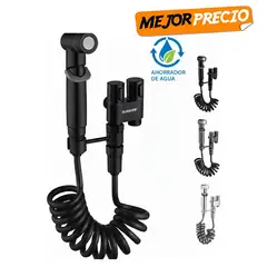 DURAGRIF - LLAVE DE DUCHA BIDET DOBLE PREMIUM NEGRO