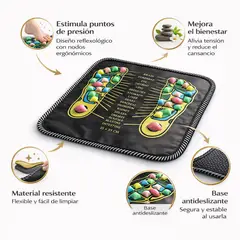 GENERICO - Tapete de masaje de pies antiestrés alfombra de reflexología