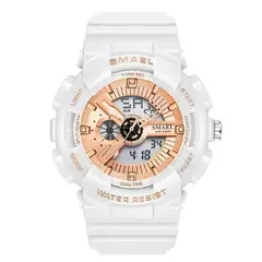 SMAEL - Reloj 8026 Correa Silicona Dual Time para Caballero