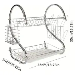 GENERICO - Escurridor Organizador Secador de Platos y Vasos