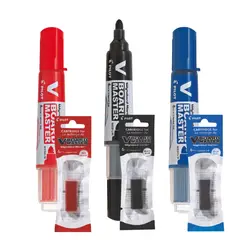 PILOT - Pack Plumón para Pizarra Board Master + Recarga x 3