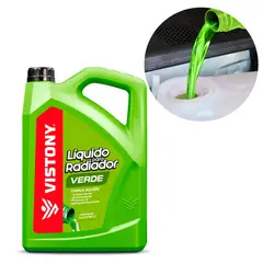 VISTONY - Refrigerante Liquido para Radiador Galón Verde