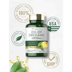 VITAMINA - Aceite de orégano en capsulas 4000mg 150 capsulas blandas original CARLYLE