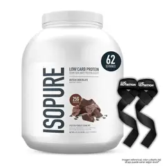 GENERICO - Isopure Zero Carb 4.51 LB / Proteina Isolatada Isopure - Dutch Chocolate + Straps