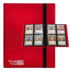 ULTIMATE MINDER - Album para 160 Cartas coleccionables Binder - Rojo