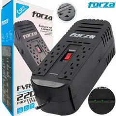 FORZA - FVR‑2202 Estabilizador AVR 2200VA/1100W con 8 Tomas