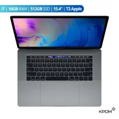 APPLE - MacBook Pro 2019 15.4” i7 16GB RAM + 512GB SSD Gris Espacial Reacondicionado Grado A