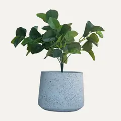 LAR DANIELSEN - Planta artificial con macetero blanco - Ficus 33 cm.
