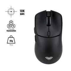 AULA - Mouse Gamer SC580X DPI 10,000 1000 Hz Con Software, 3 modos de conexion