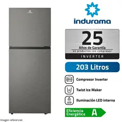 INDURAMA - Refrigeradora 203L Top Mount RI-359I Croma