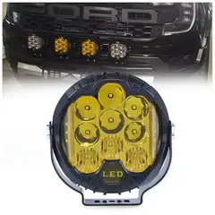 GENERICO - Faro Led Modelo Forcé Luz Amarilla y Luz Ámbar DRL Strobo