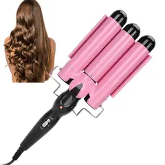 OEM - Rizador De Cabello Tenazas Para Rizar El Cabello 3 Barriles Ondulador Moldeador Ondas Tenaza Triple