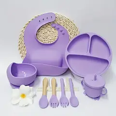 GENERICO - Set completo de alimentación 1O piezas LILA Modelo Sap