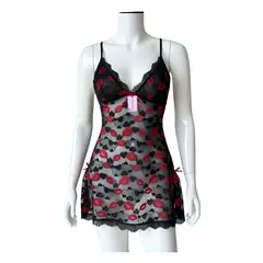 GENERICO - BABYDOLL LENCERIA DE ENCAJE PARA DAMAS PIJAMA SEXY