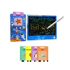 GENERICO - Juguete Tableta Mágica con tarjetas didácticas y parlante