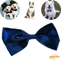 GENERICO - CORBATA MICHI PARA MASCOTA-PERRO GATO AZUL NOCHE-GRANDE
