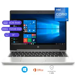 HP - Laptop reacondicionada ProBook 440 G7 Core i7 10ma Gen 8GB RAM 512GB SSD Plata