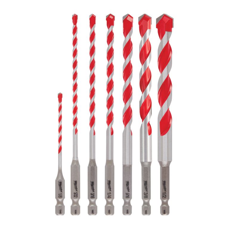 Juego De Brocas Carburada Para Concreto Shockwave 7pzs