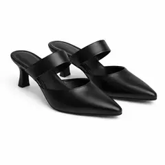 GENERICO - Zapato Salvador Negro taco 5 - cuero