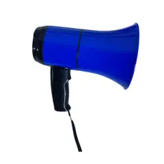 GENERICO - Megáfono batería portátil con grabadora 35 W - Azul