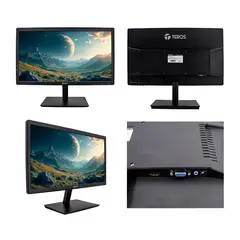 TEROS - Monitor Plano TE-1916S, 19.5" HD TN, 75 Hz, 5ms, HDMI, VGA, AUDIO OUT, Parlantes