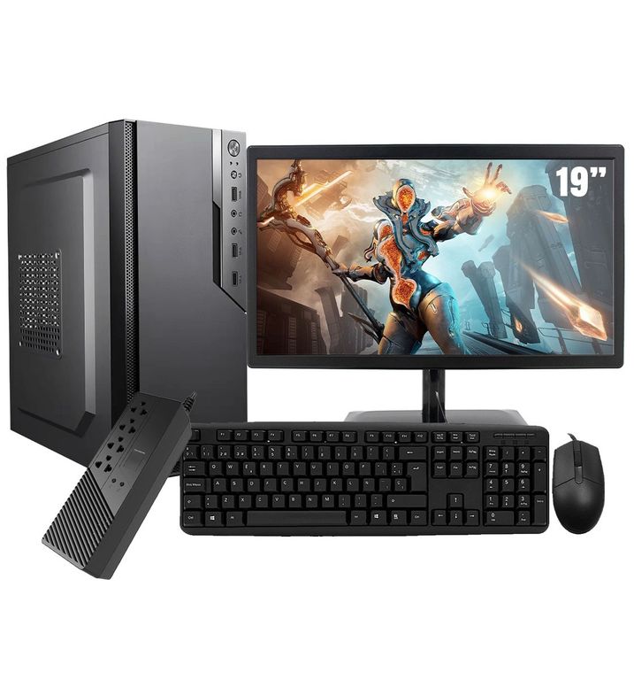 Computadora Pc Core i3 7100 RAM 8GB SSD 256GB MONITOR 19" HD + TECLADO MOUSE