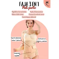 GENERICO - FAJA TERAPÉUTICA 3 EN 1 - MAMITA REAL