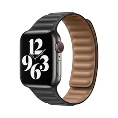 OEM - Correa de cuero magnético - NEGRO - 42mm 44mm 45mm 46mm 49mm