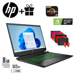HP - LAPTOP PAVILION GAMING 15-EC1038LA RYZEN 7 4800H 8GB RAM 512GB SSD GTX 1650 4GB 15.6 FHD WINDOWS 10