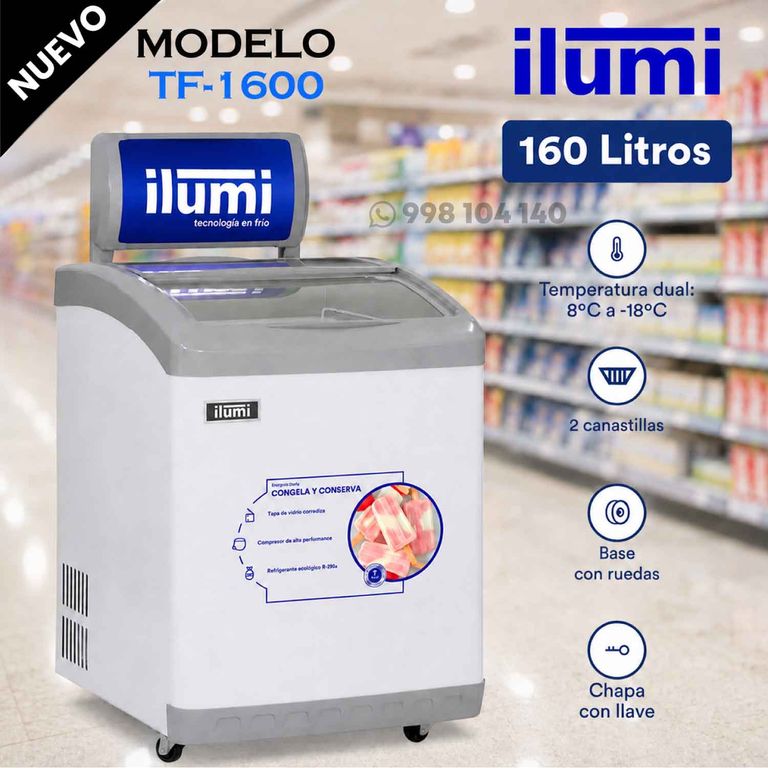 TF-1600 - Congelador Horizontal 160Lt Blanco
