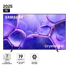 SAMSUNG - Televisor 75'' Crystal UHD 4K UN75U8000FGXPE 2025