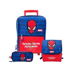 DISNEY CLASICOS - Set Maleta Lonchera Cartuchera Spiderman Colección E