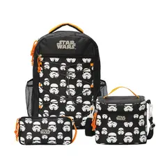 DISNEY CLASICOS - Set Mochila Lonchera Cartuchera escolar Star Wars Colección C