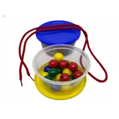 GENERICO - Juegos Didácticos Cuentas Grandes en Taper x20 Piezas