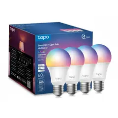 TP LINK - TP-Link - Foco Tapo L530E 4-Pack Smart Wi-Fi Light Bulb Multicolor
