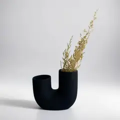 GENERICO - Jarrón Pipe - Negro