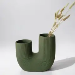 GENERICO - Jarrón Pipe - Verde salvia