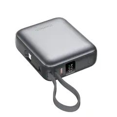 CHOETECH - Power Bank 10000mAh 35W Mini Cargador Rápido USB-C Gris