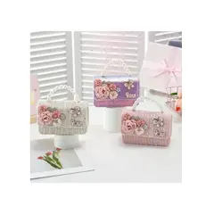 GENERICO - CARTERA PARA NIÑAS CON DISEÑO DE FLORES LENTEJUELAS Y MARIPOSAS