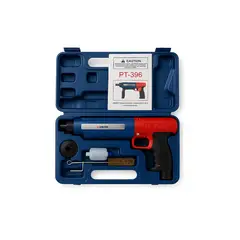 GENERICO - Pistola Fijación con reductor de ruido Calibre 22 Azul con Rojo - IRON