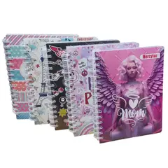 GENERICO - Set de 2 Cuadernos anillados cuadriculado Mercyfan - Mujer