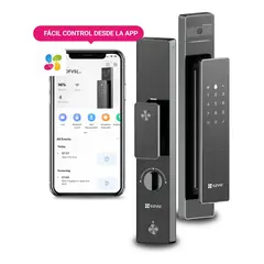 EZVIZ - Cerradura Inteligente DL50 Face ID Wifi Bluetooth Huella Codigo Temporal - Negro