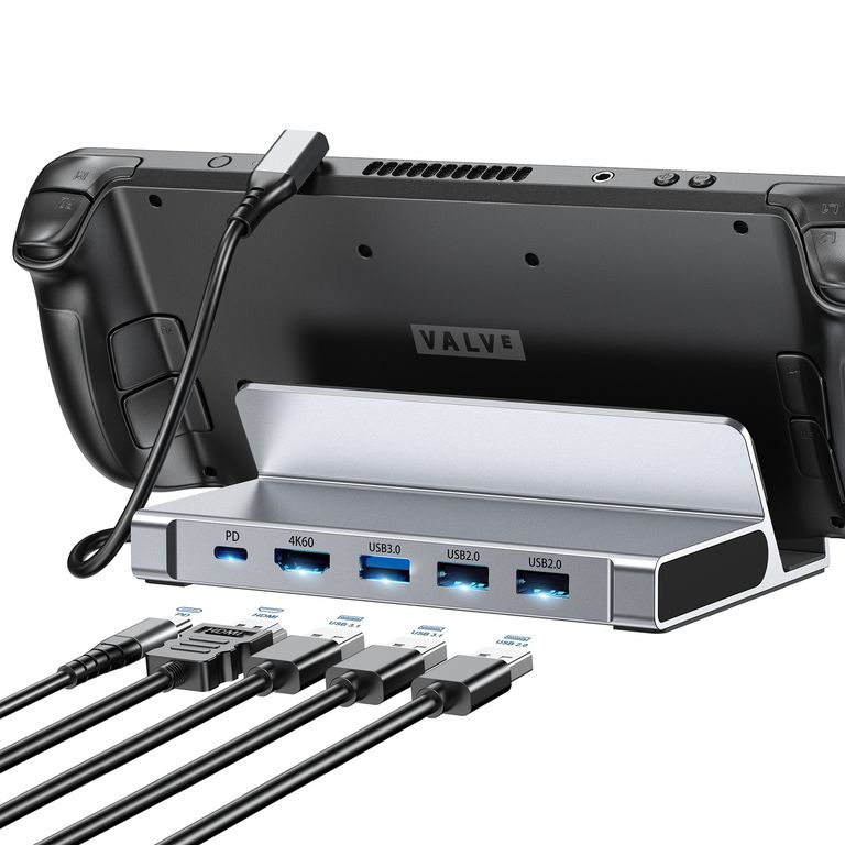 Docking Station USB-C 5 en 1 HUB Gaming HDMI 4K 60Hz 100W Steam Deck