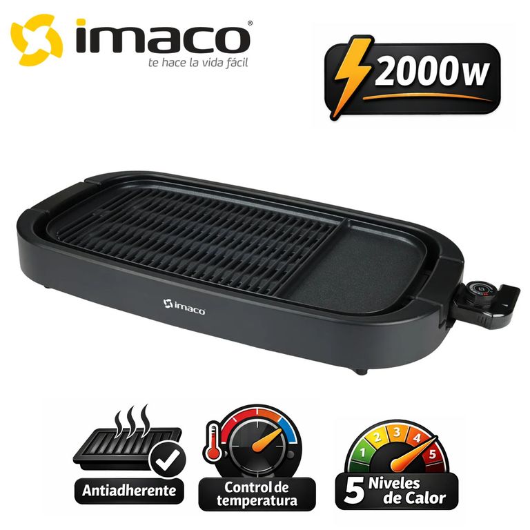 Parrilla Multiuso IG2327SF Antiadherente con Control de temperatura